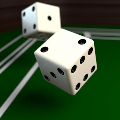 Dices created in Blender