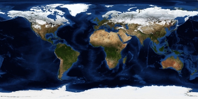 Earth surface map (image from nasa.gov)