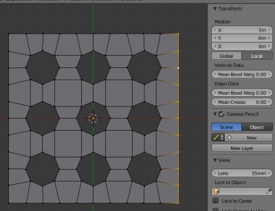 Correcting dice edges for convenient size