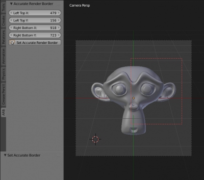 Accurate Render Border add-on