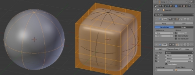 Куб - Subdivision Surface - Cast