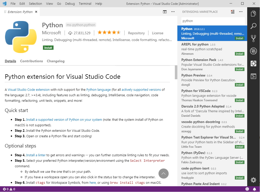 Using Microsoft Visual Studio Code as external IDE for writing Blender  scripts/add-ons