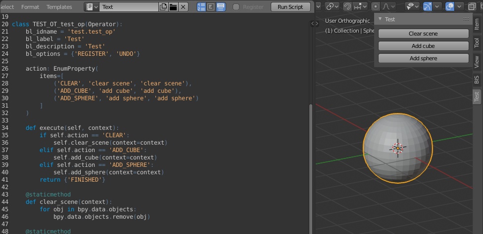 Calling Functions By Pressing Buttons In Blender Custom Ui