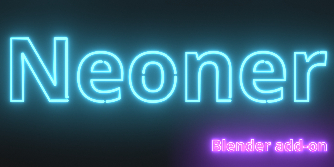 Neon Text Generator (Geometry Nodes) - Blender Market