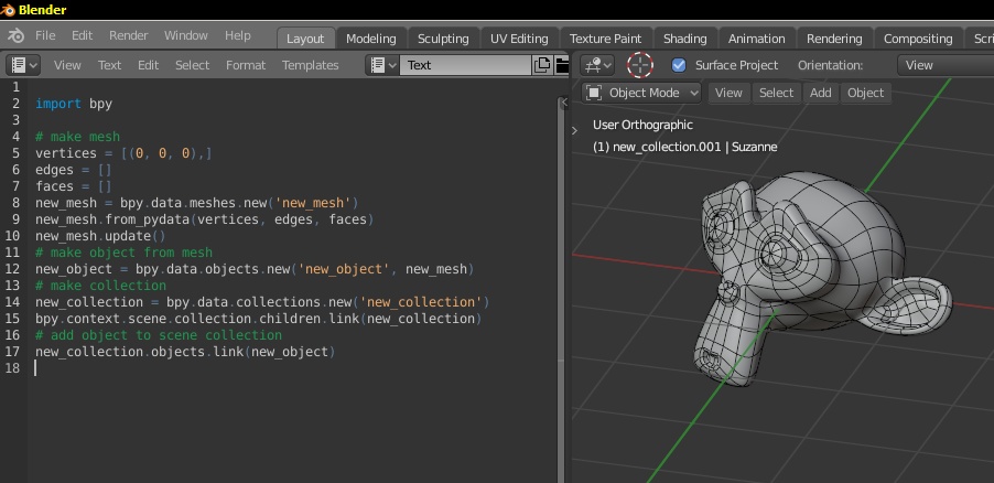 Cook eternally Insulator How to create mesh through the Blender Python API