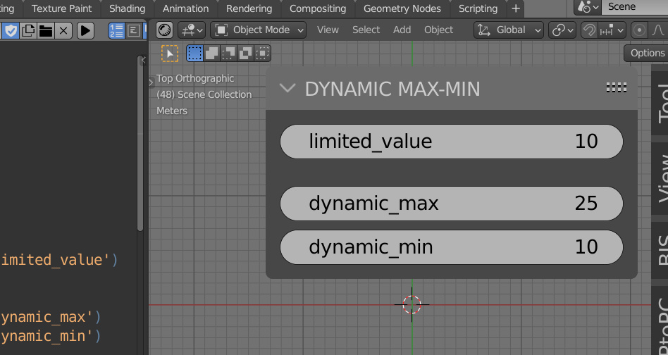 Dynamic max. BPY.Props Blender Python. BPY.Props.INTPROPERTY.